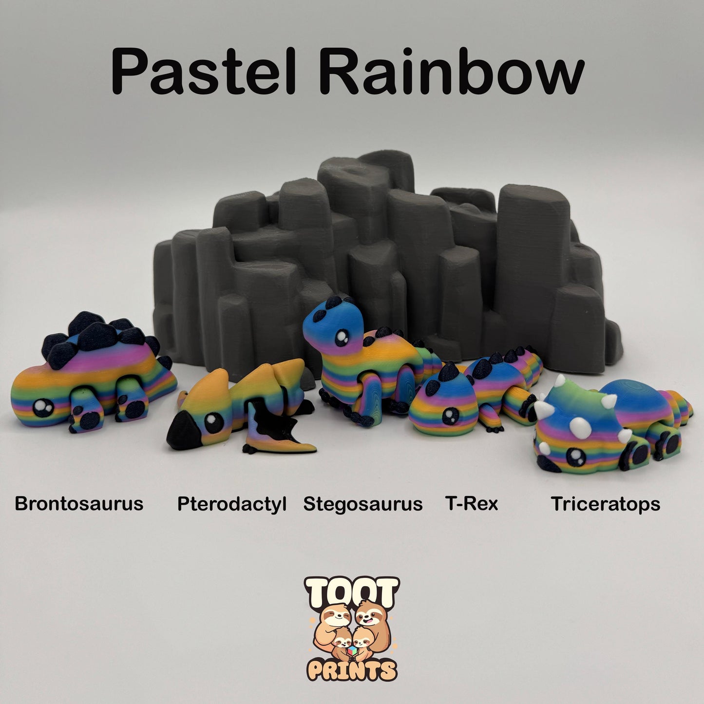 DinoTOOTS! 3D Printed Flexi-Dinosuars!