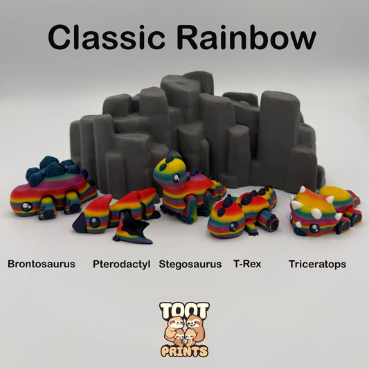 DinoTOOTS! 3D Printed Flexi-Dinosuars!